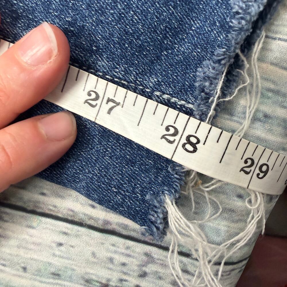 PAIGE Hoxton Ankle Jeans Womens 31 Blue High Rise Raw Hem Skinny - Picture 6 of 6